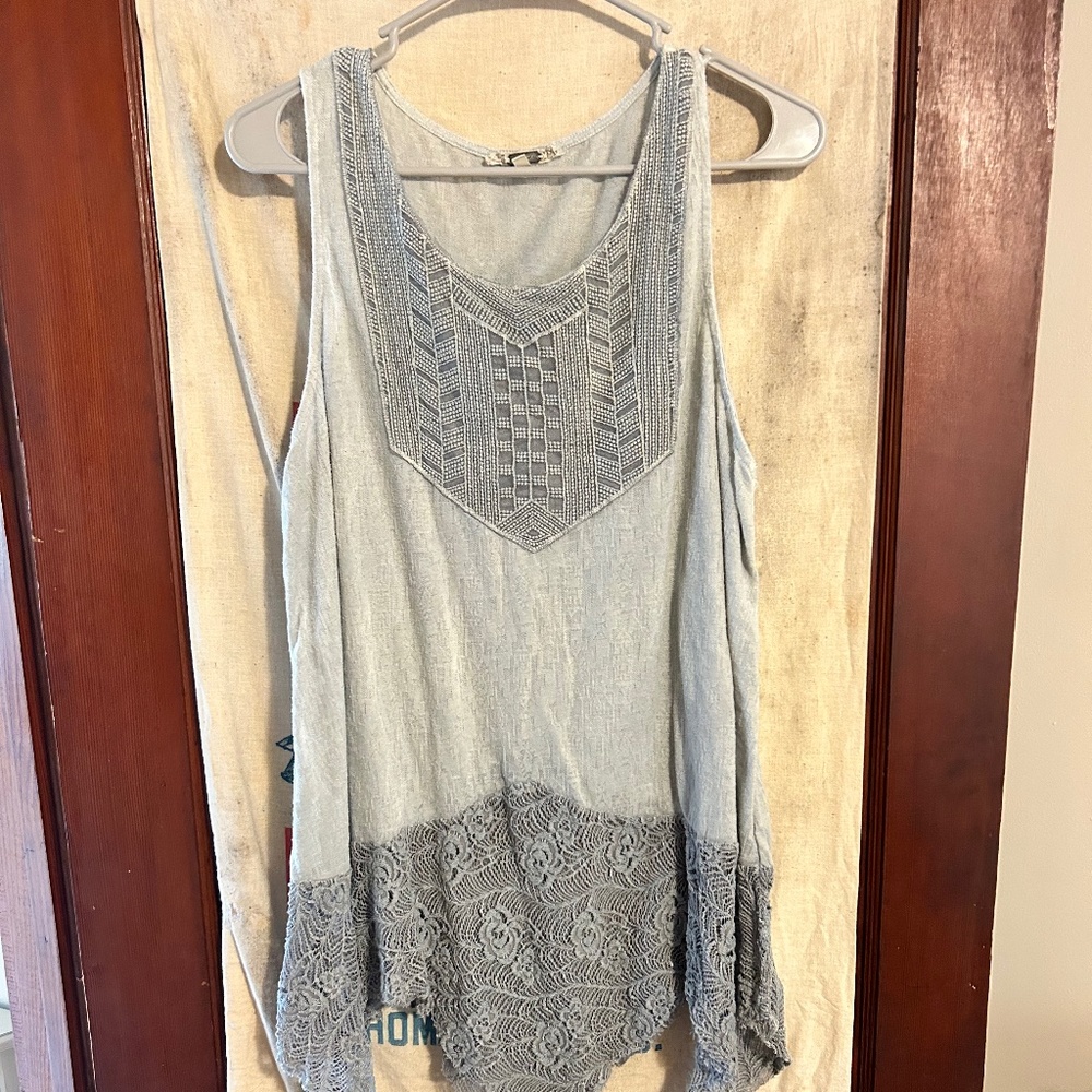Sage Green Lace Tank